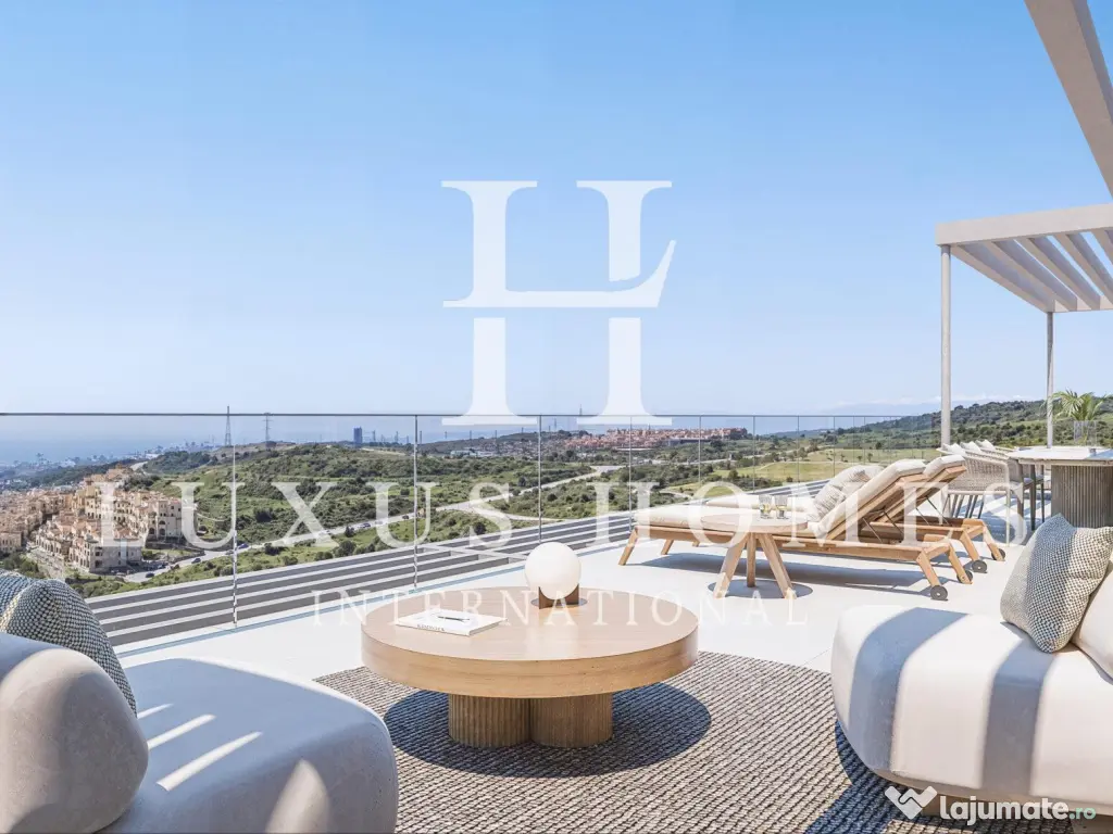 Apartament cu sală, lounge social și facilități spa într-o zonă rezidențială 