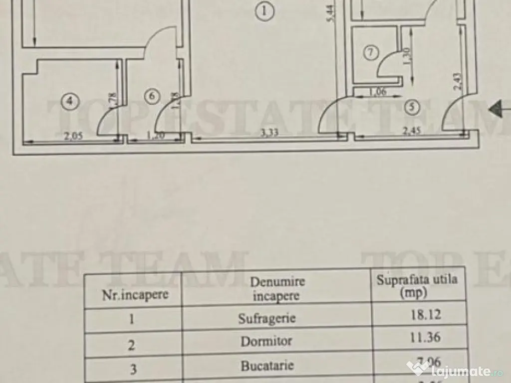 Apartament 2 cam. Calea Galati - - Braila 