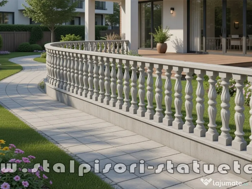 Stalpisori, balustri, popici, mosoare, din beton, model B4. 