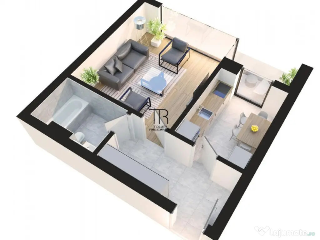 Com 0% Garsoniera Dotari Premium Ansamblu Nou Rahova 