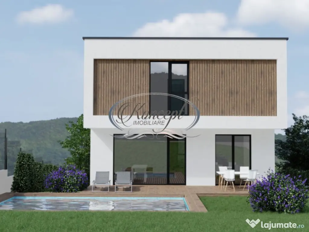 Casa la cheie cu piscina in Andrei Muresanu