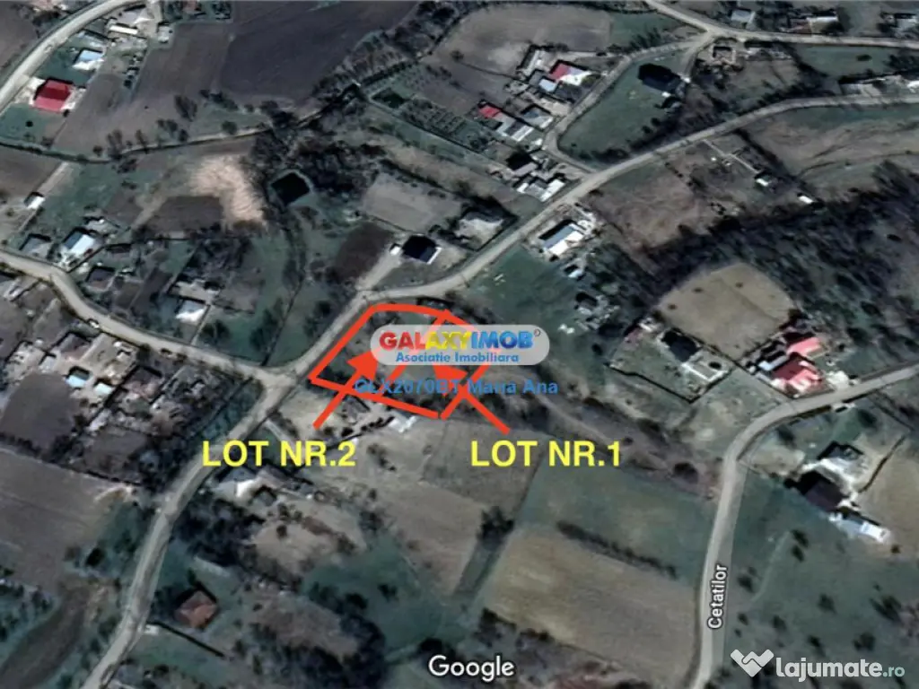 2 loturi teren 1000 mp. Stancesti!