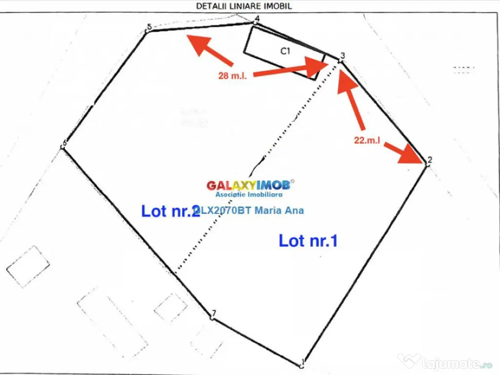 2 loturi teren 1000 mp. Stancesti!