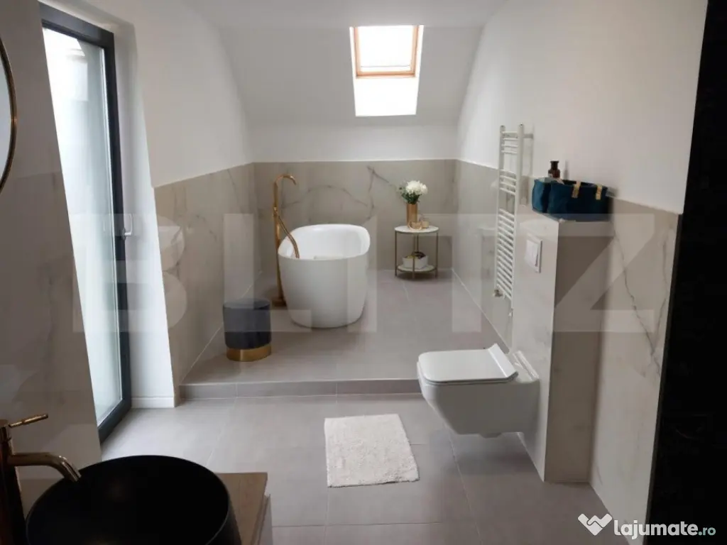 Vila cu etaj, moderna, 193 mp, mobilata, utilată, Mosnita N