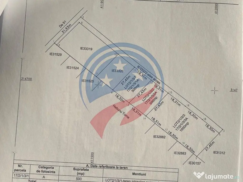 Teren intravilan Ghercesti