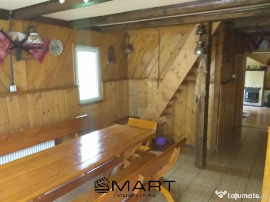 Teren extravilan 7432 mp, cu cabana de lemn Capalna AB