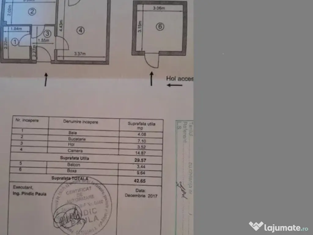 Garsoniera 33mp MIRCEA - VODA 