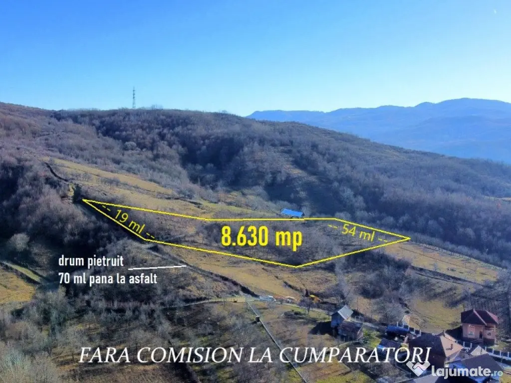 OPORTUNITATE DE INVESTITIE, TEREN 8630 MP, CALIMANESTI 