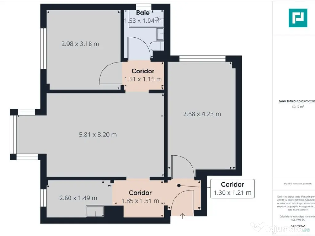 Apartament 3 camere pe str Hateg in Vlaicu