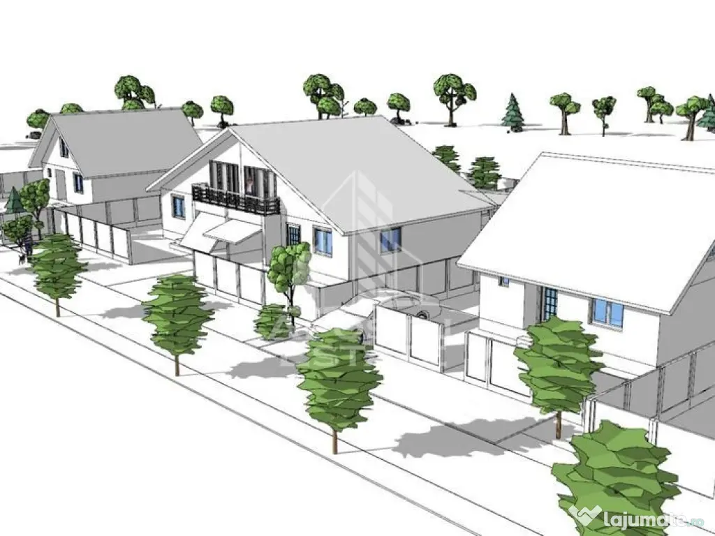 Jumatate de duplex nou cu 4 camere,Parta