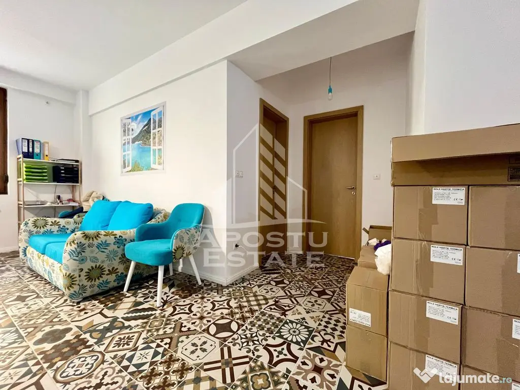 Apartament cu 2 camere, terasa 124mp, zona Torontalului