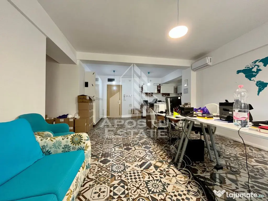 Apartament cu 2 camere, terasa 124mp, zona Torontalului