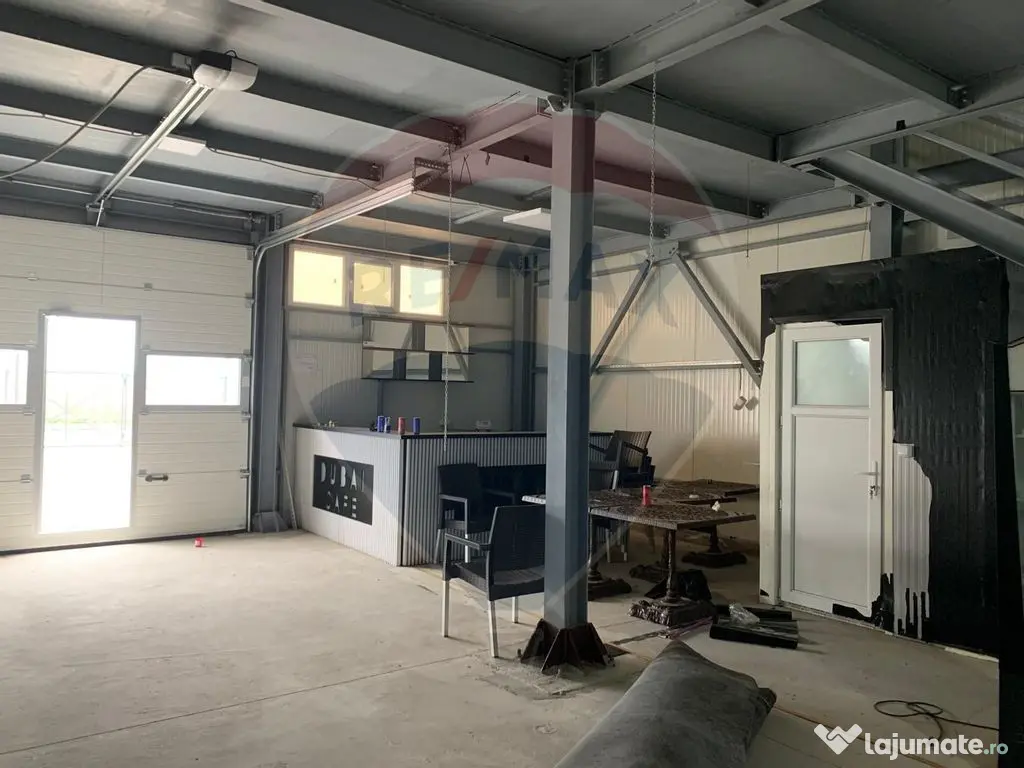 Spațiu industrial de 460mp de închiriat în zona Romanesti 