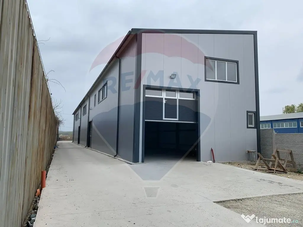 Spațiu industrial de 460mp de închiriat în zona Romanesti 