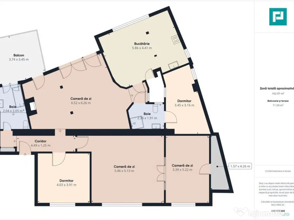 Apartament spațios în clădire ultracentrală 