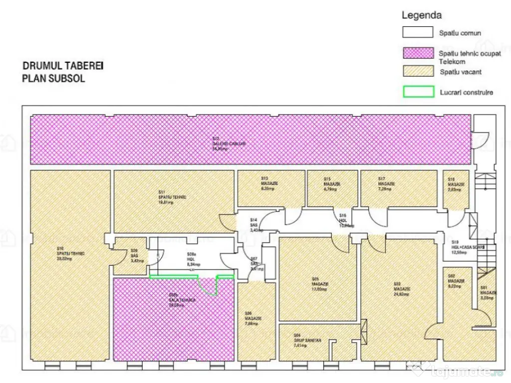 Spatiu comercial generos de 1050mp utili, in Drumul Taberei. 