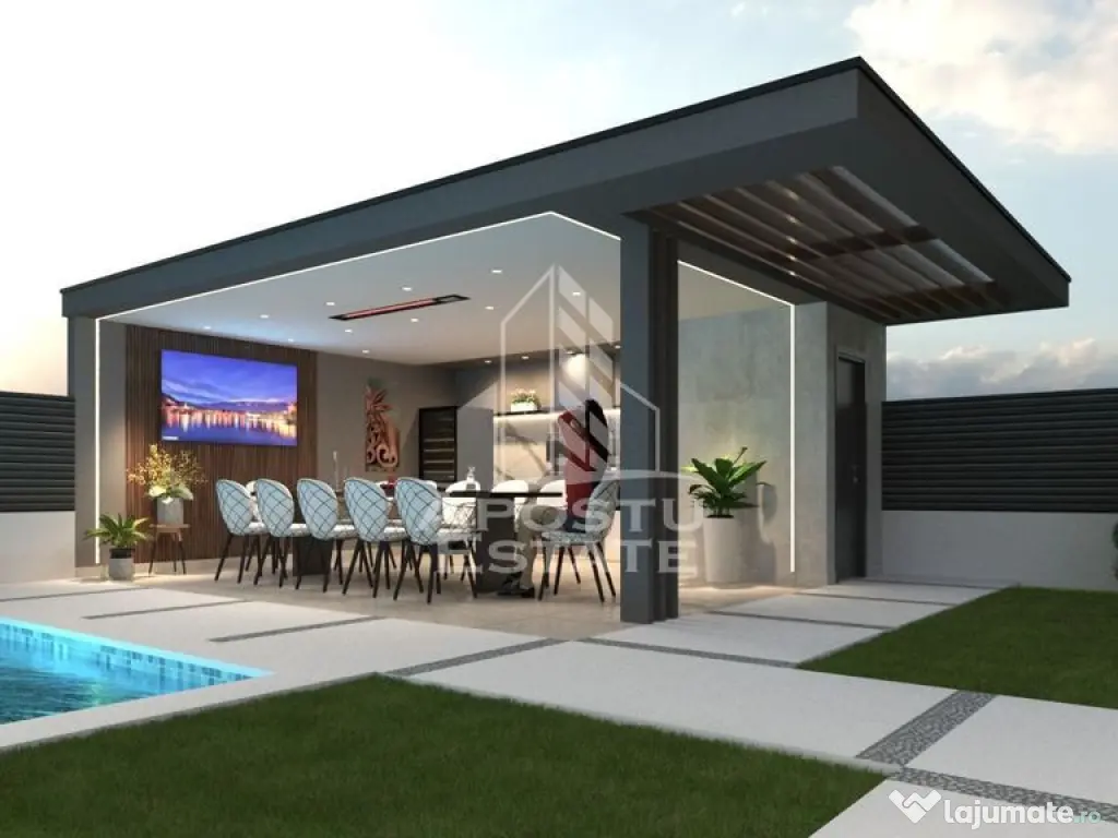 Casa de lux, cu 7 camere, 4 bai, in Dumbravita