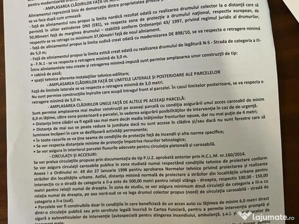 Teren spațiu depozite/producție/service cu PUZ și CU 