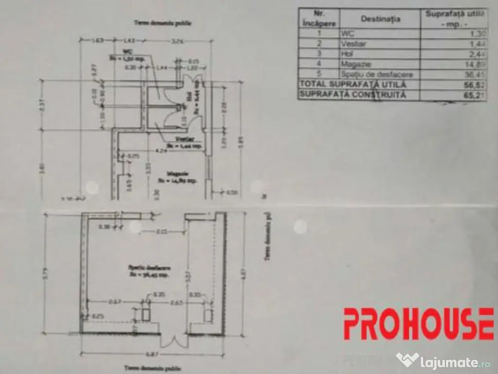 Spatiu comercial, 57mp, Cornisa