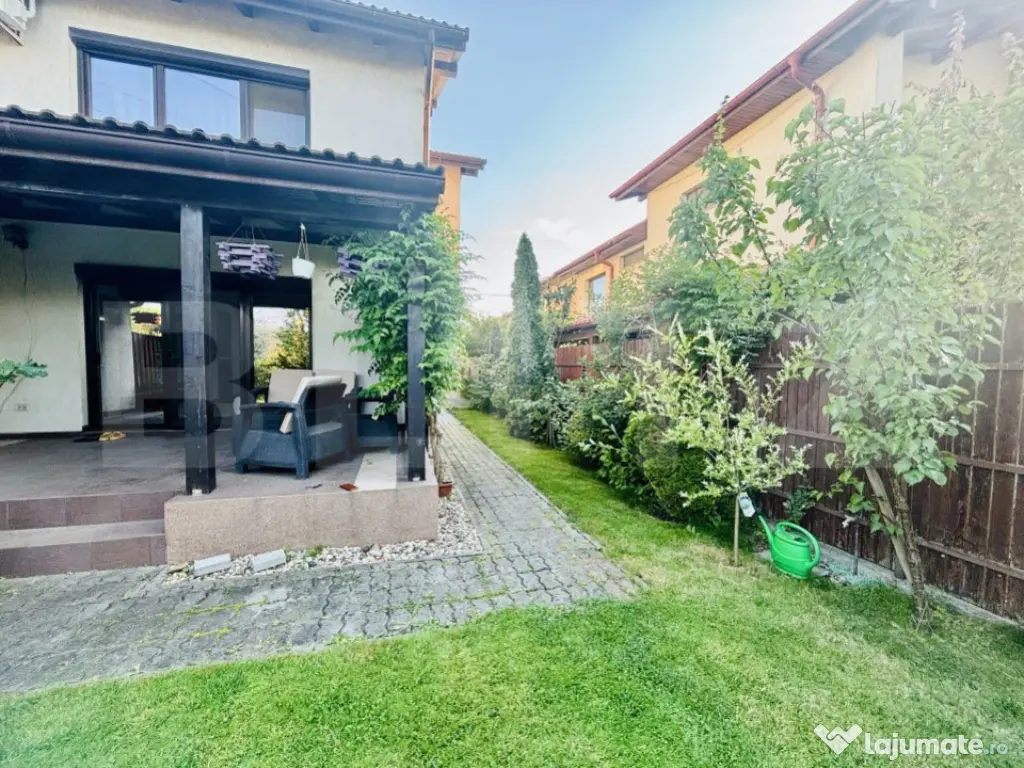 Duplex complet mobilat, cu grădină spațioasă în Dumbrav