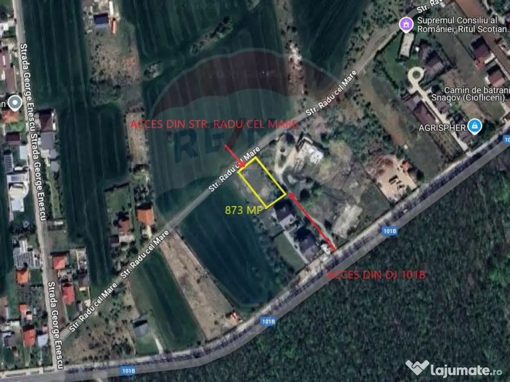 Teren 872,43 mp Snagov