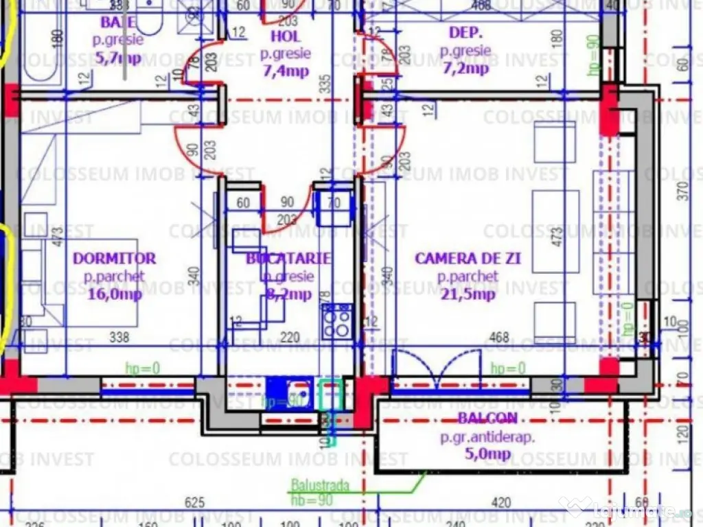 Apartament cu 3 camere, mobilat, utilat - Avantgarden 4.