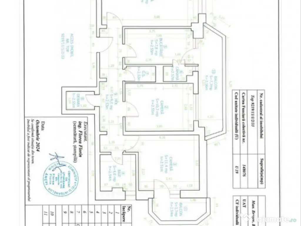 Apartament 3 camere decomandat zona Grivitei 