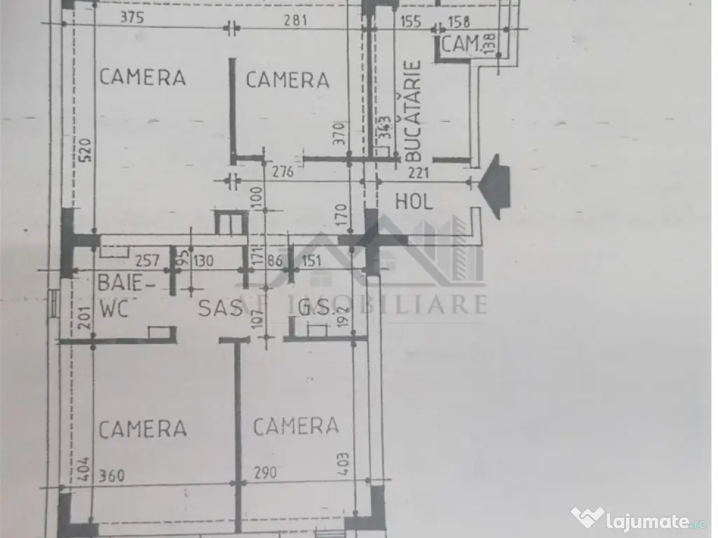 Apartament 4 camere Gara - Silvestru 