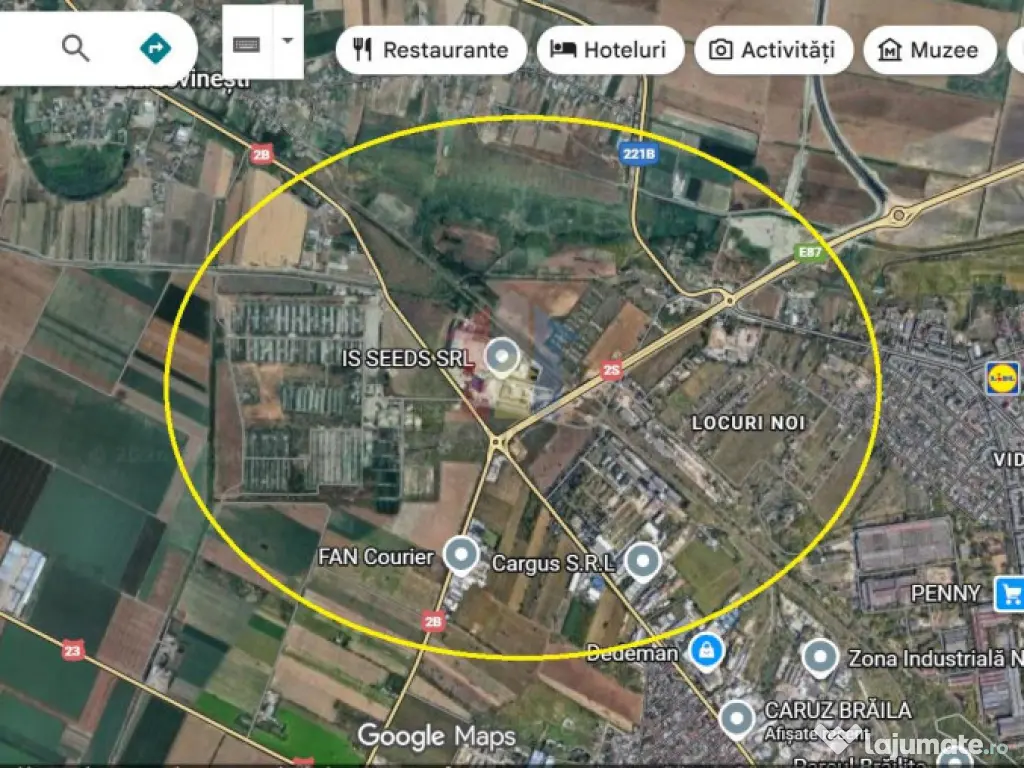 Teren intravilan de constructii Centura- 1866mp cu 26m desch