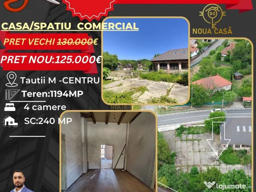 De vanzare Casa+Teren 1194MP In Centru Tautii Magheraus 
