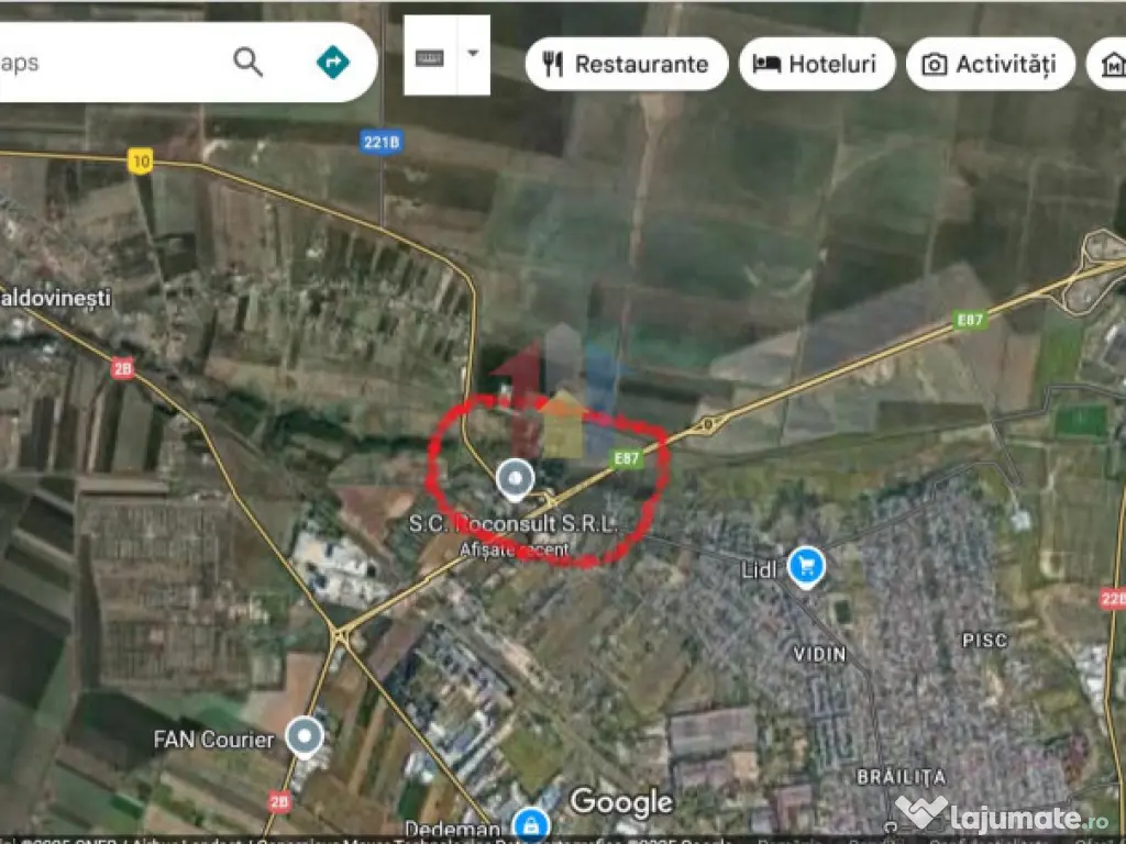 Teren intravilan 7000 mp zona Brailita- sosea Pod peste Duna 