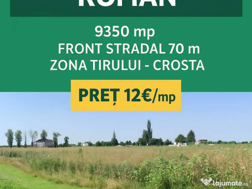 Teren de vanzare zona Tirului- Crosta
