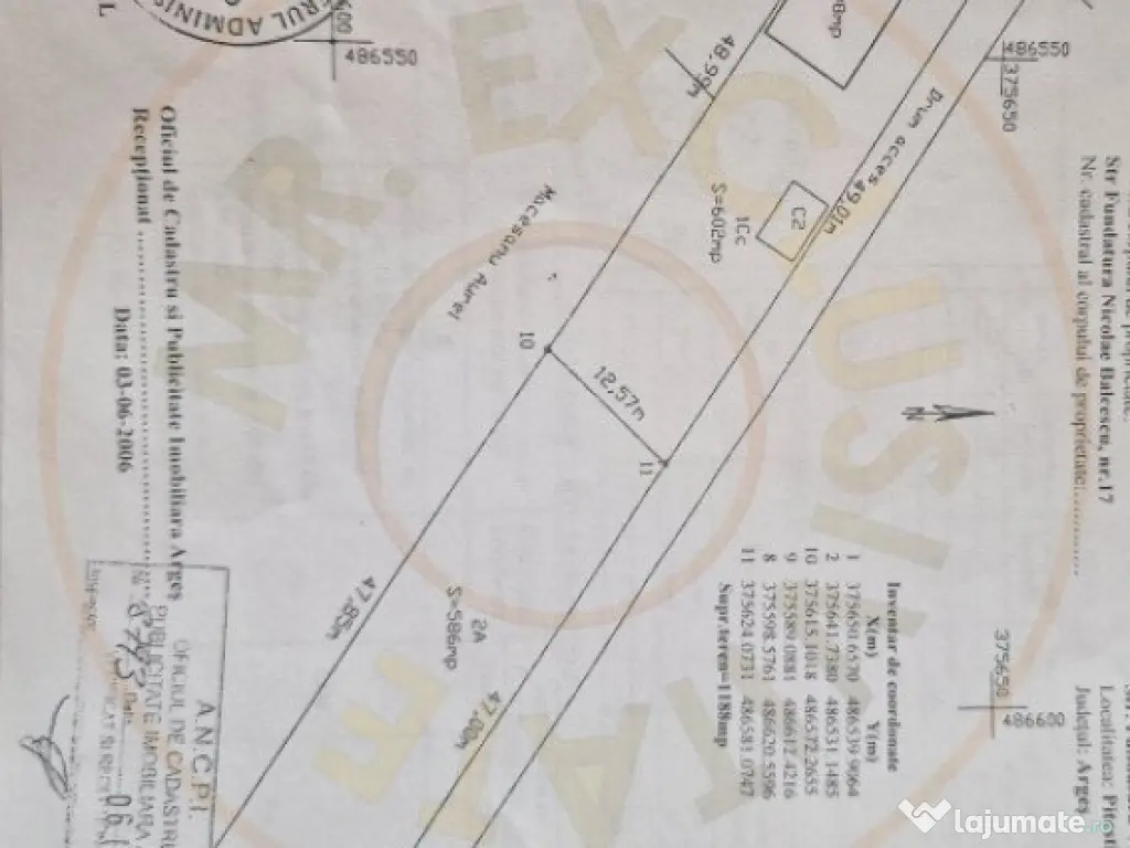 Oportunitate!Teren intrarea N. Bălcescu!!!