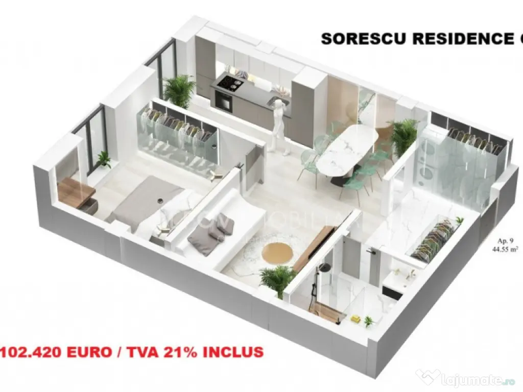 Sorescu Residence - Studio confort 1, bloc cu lift 