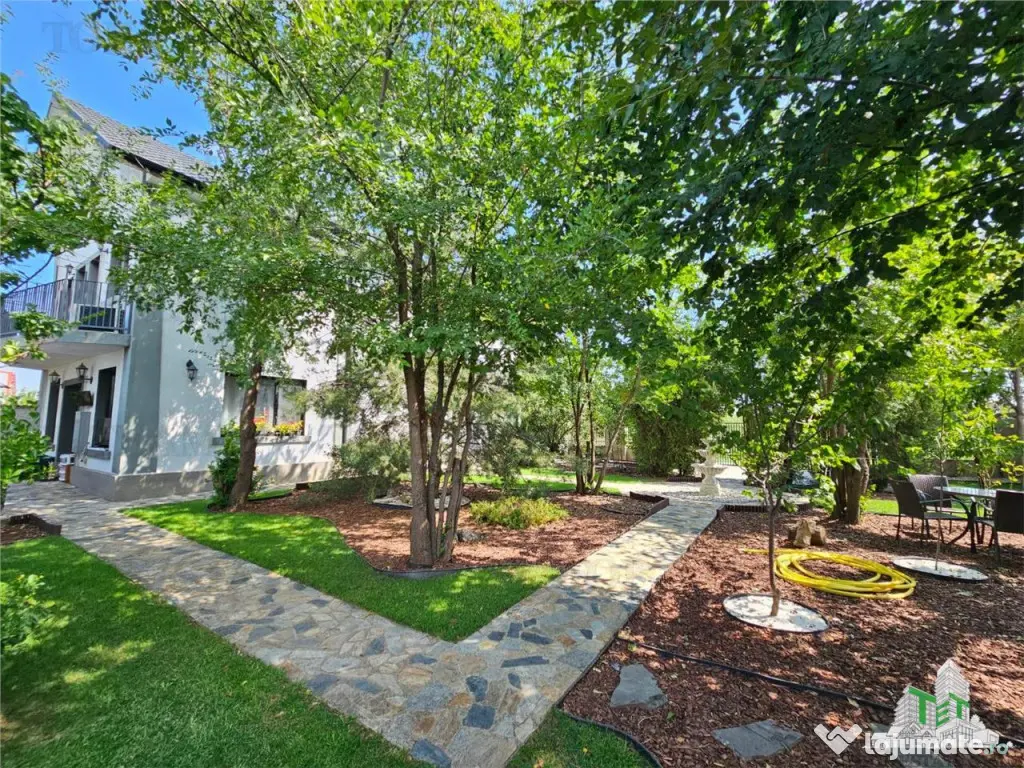 Vila superba, cu piscina, 970mp teren, D P E M, gradina amen 