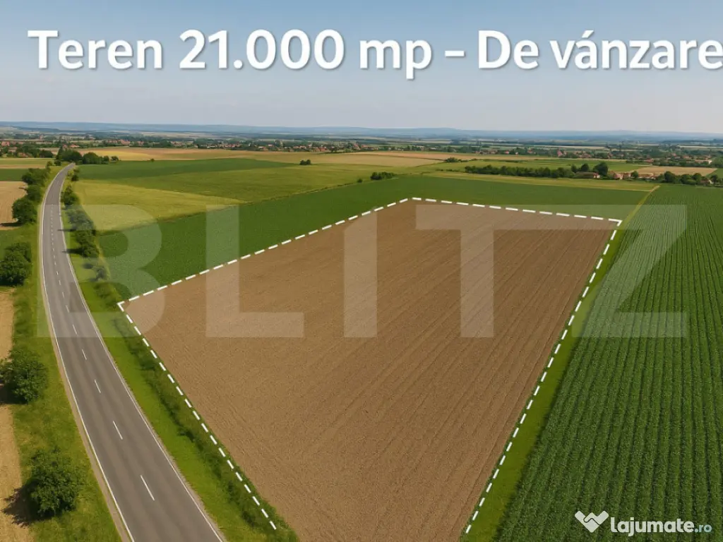 Teren de vânzare – 21.000 mp – Zona C.A.T.I.A