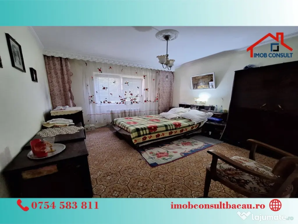 Trei camere! Etaj intermediar! Centrul Bacaului! CE1261