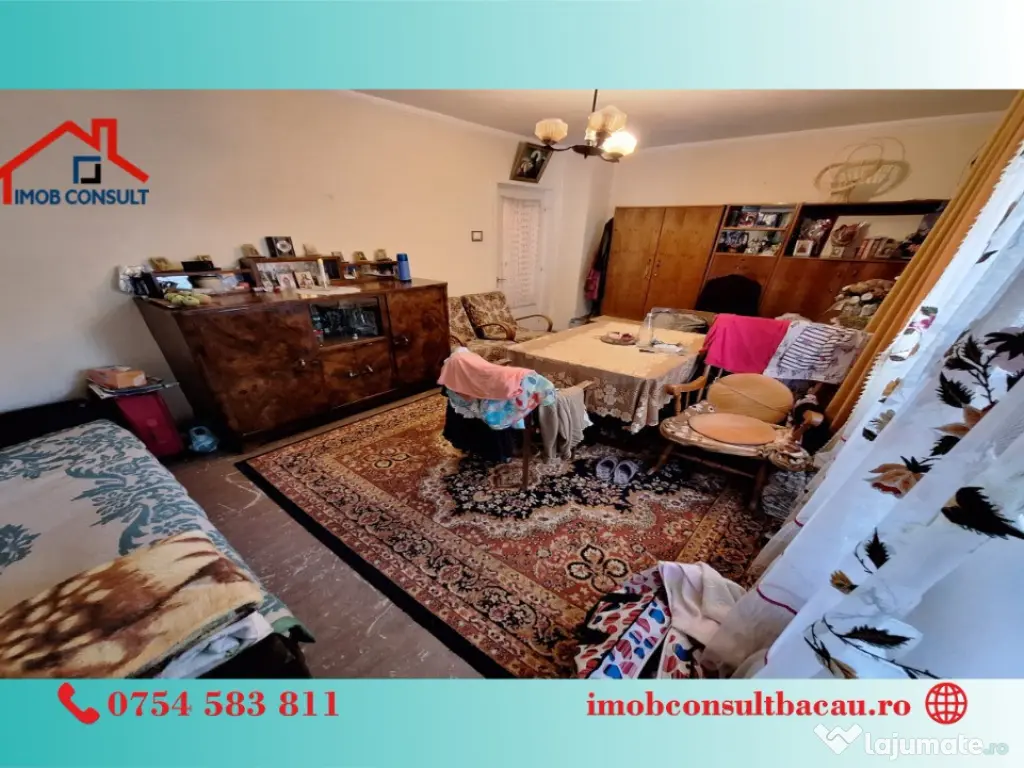 Trei camere! Etaj intermediar! Centrul Bacaului! CE1261