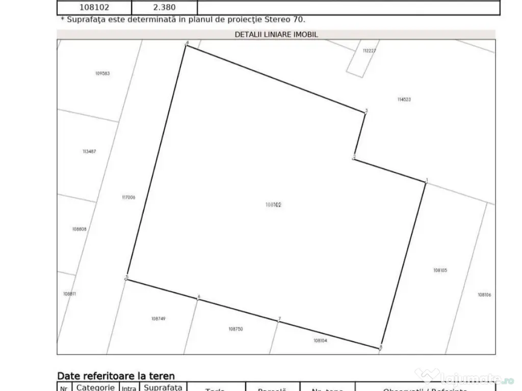Teren intravilan, Corbu, 2380 mp langa lac 