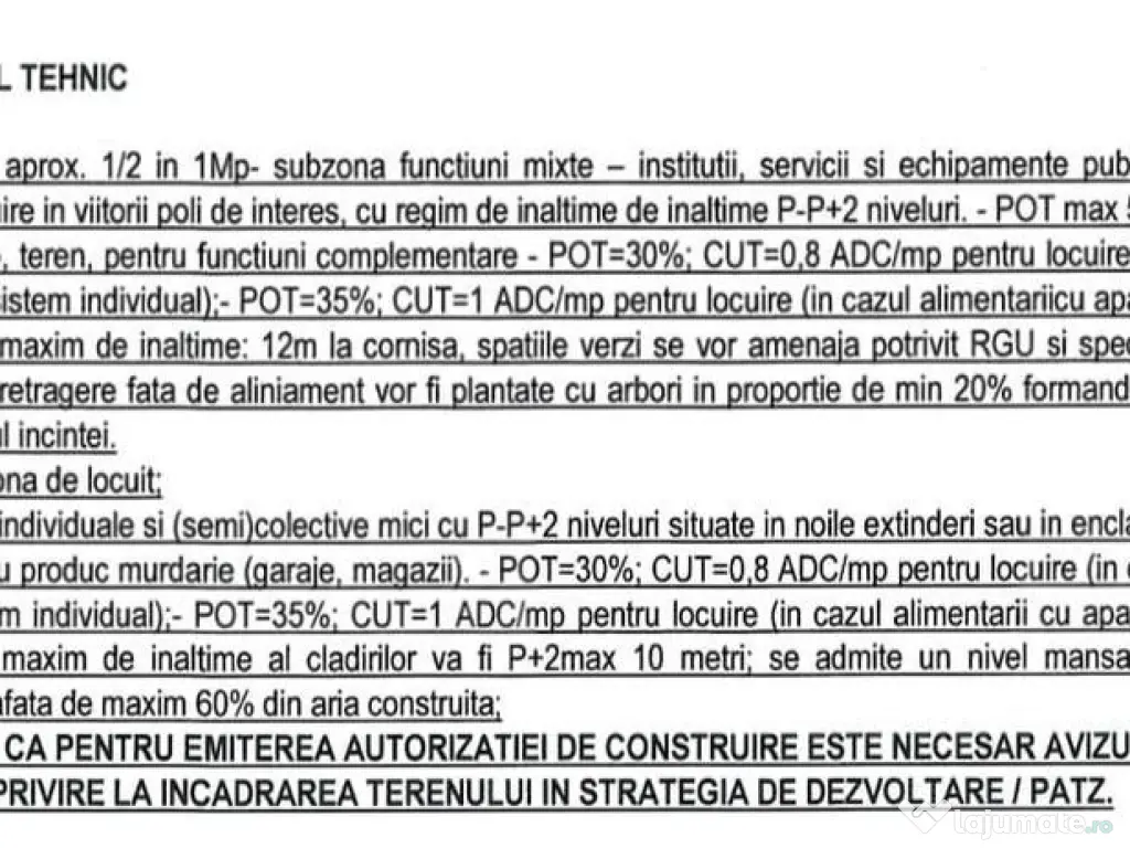 Teren Magurele adiacent str Atomistilor cu functiune mixta 
