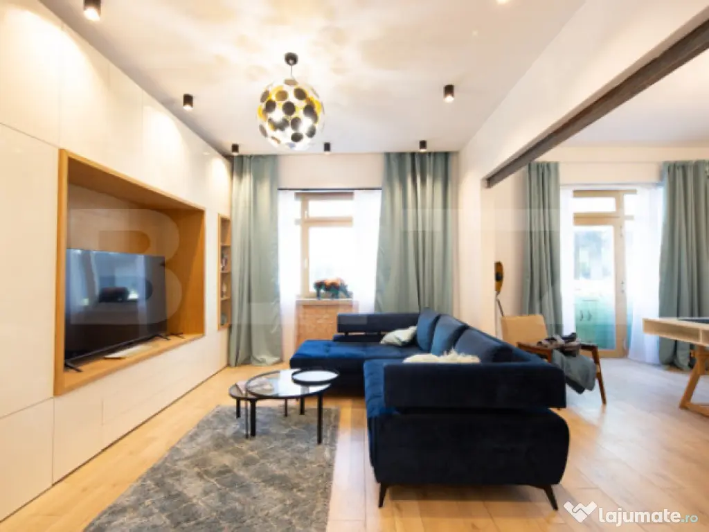 Apartament cu personalitate, tavan înalt și terasă – zo