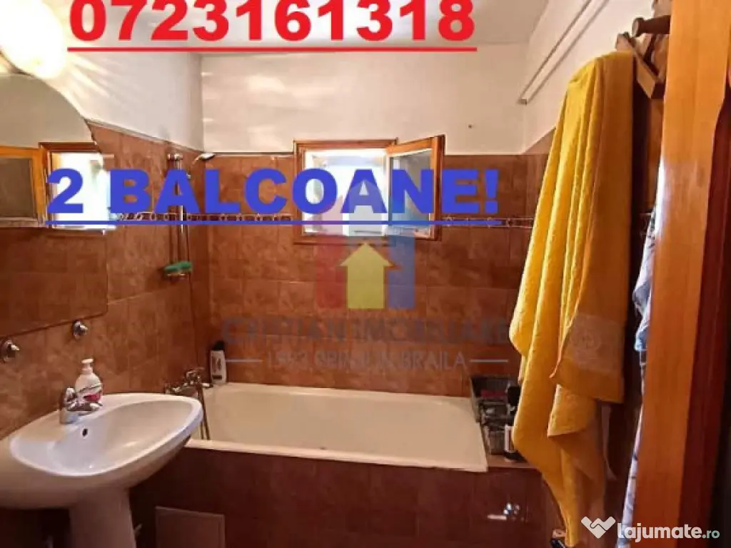 Pret Excelent! Ap 2 camere, Radu Negru, 2 balcoane 
