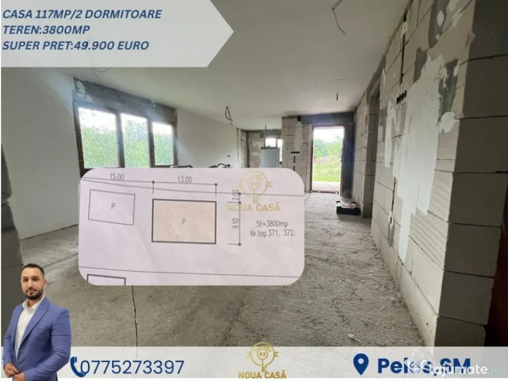 De vanzare Casa cu Teren 3800mp in Comuna Lazuri 