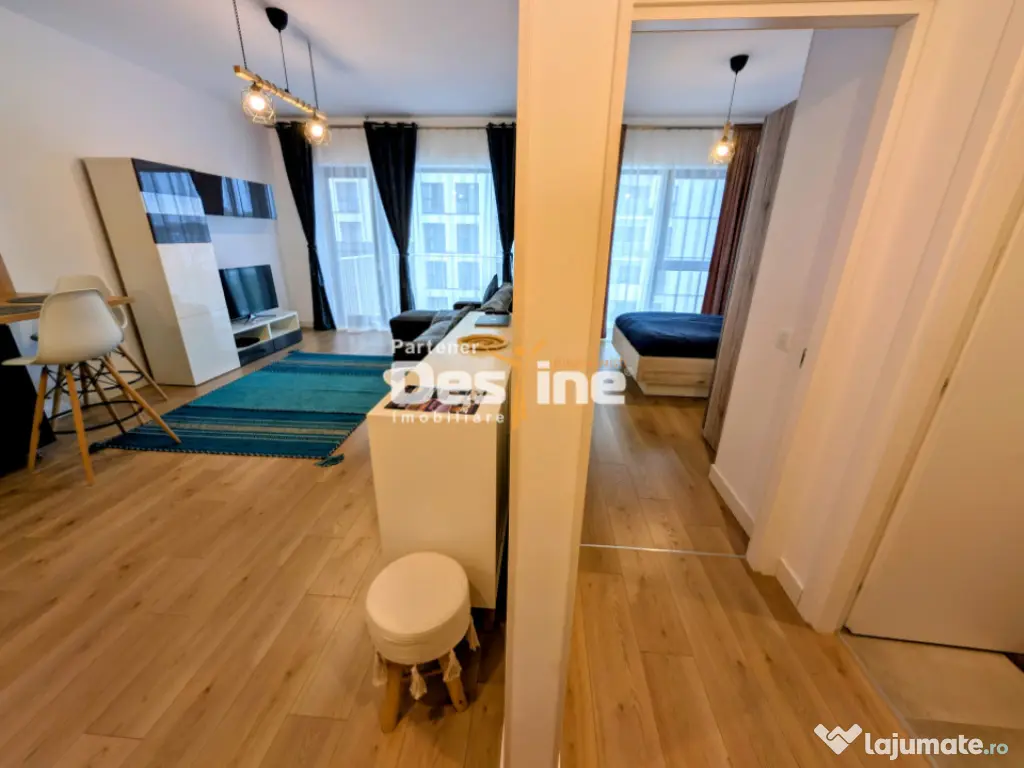 Apartament 2 camere mobilat utilat 51 mp parcare boxa Silk 