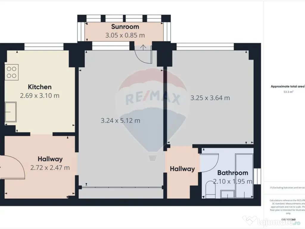 Apartament cu 2 camere de vanzare - Gorjului 