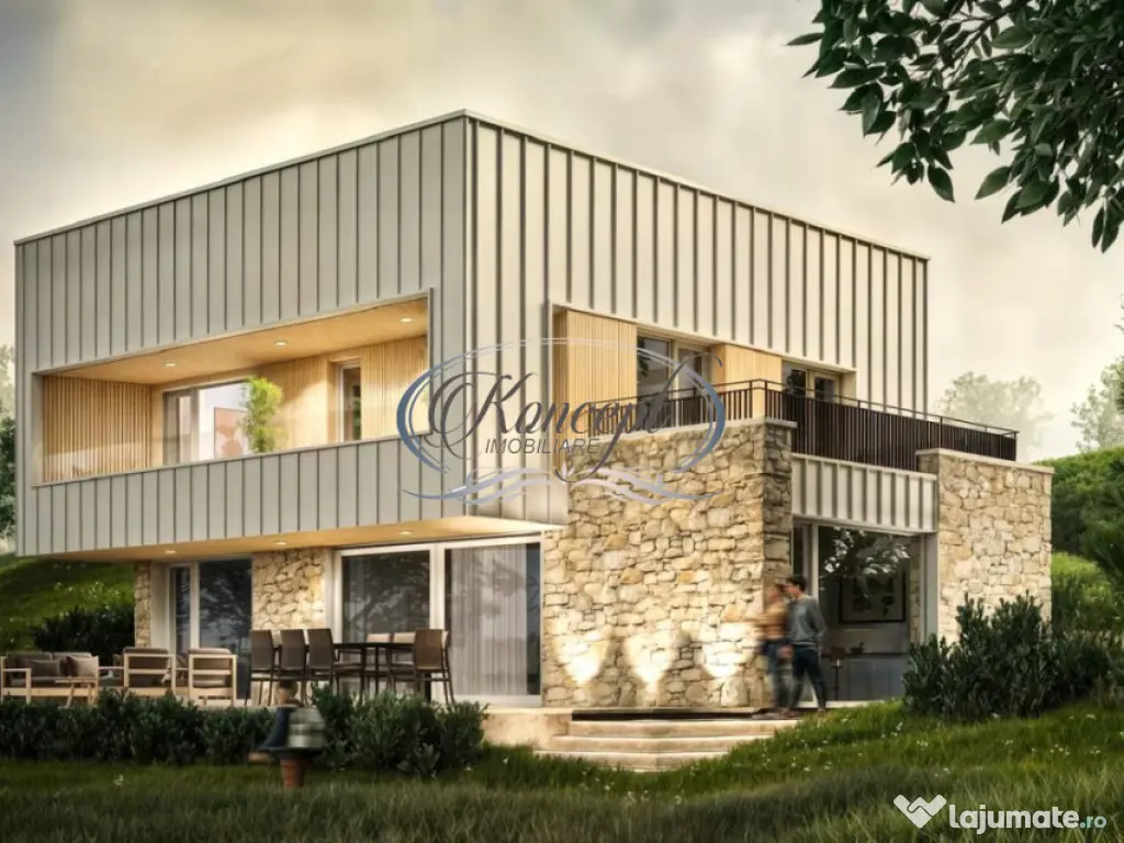 Casa moderna cu panorama spectaculoasa in Popesti Deal