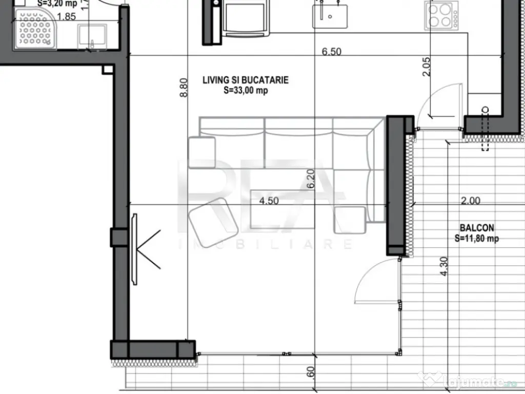 3 camere 94,80 mp Ultracentral - Mosilor la 8 min Metrou 