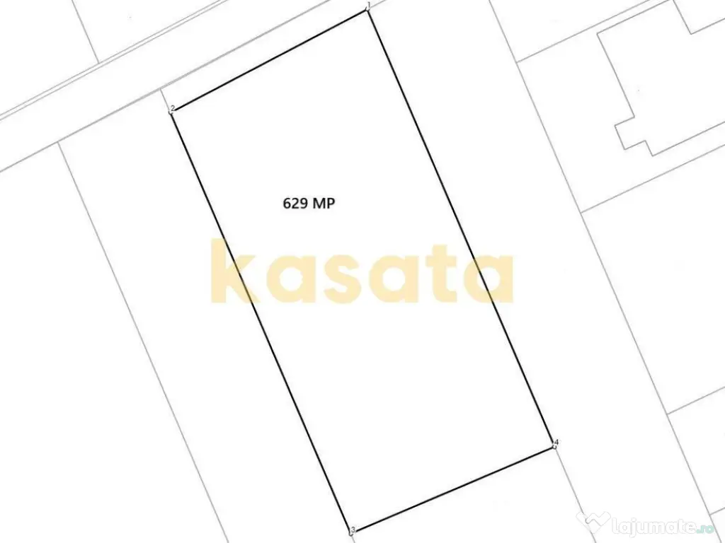 Teren de vânzare – 629 mp, dublă deschidere, Clinceni... 