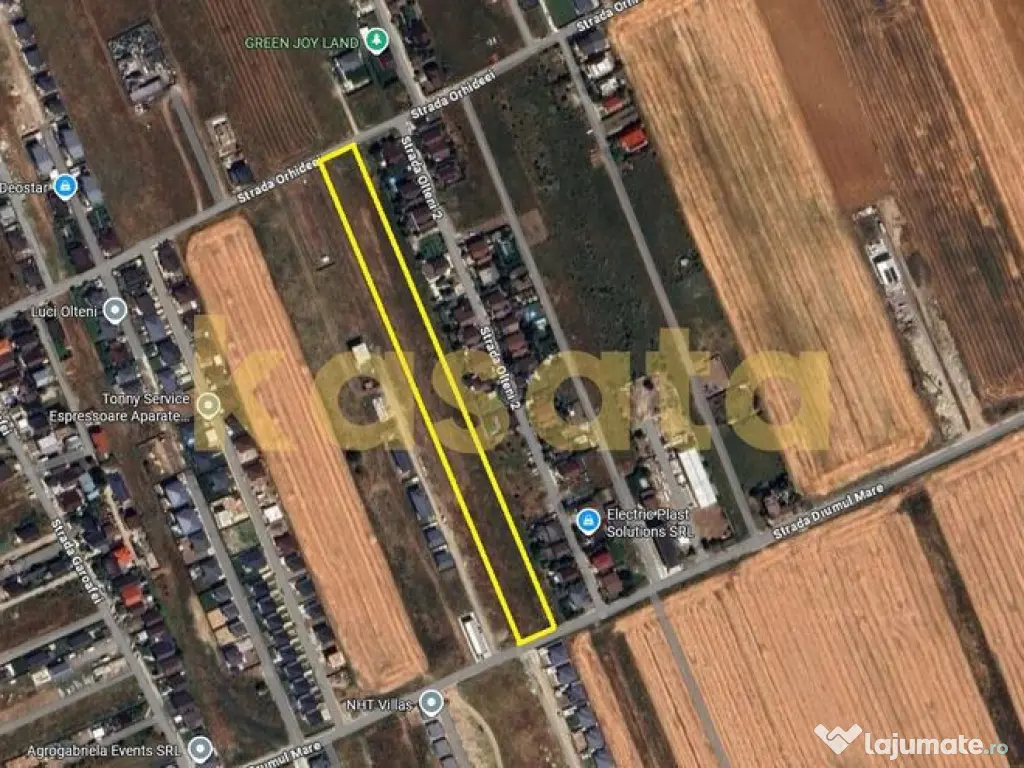 Teren de vânzare – 629 mp, dublă deschidere, Clinceni... 