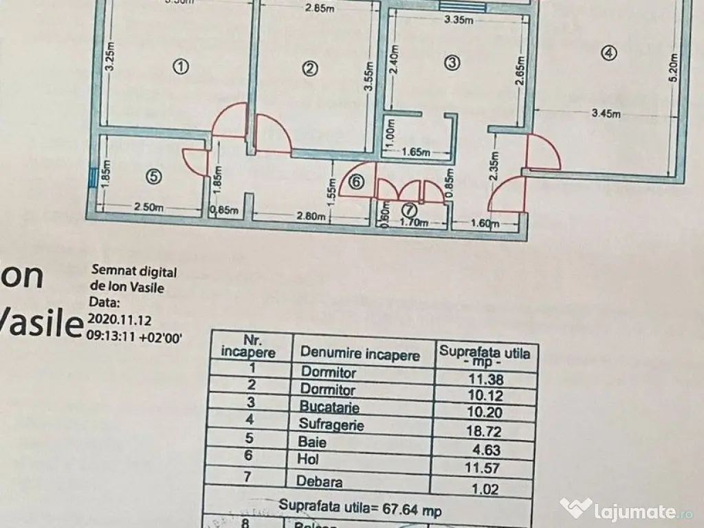 Apartament 3 camere, suprafata generoasa , Tulcea 